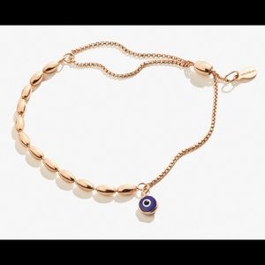 Alex & Ani Rose Gold Evil Eye Pull Chain Bracelet